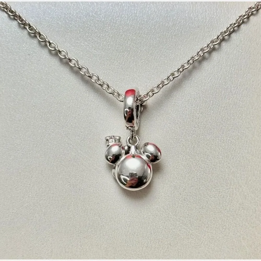 NWOT Santa Mickey Mouse Disney x Pandora FIT Silver Charm